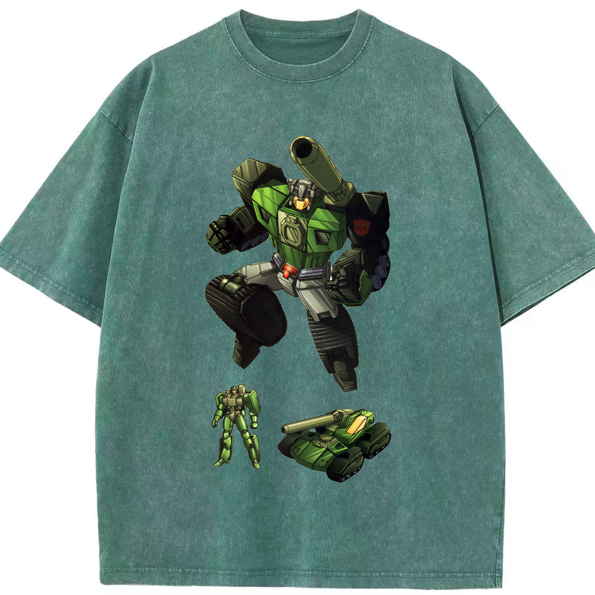 （画像用）  綿100% ヴィンテージ風 半袖Tシャツ（フロントプリント）